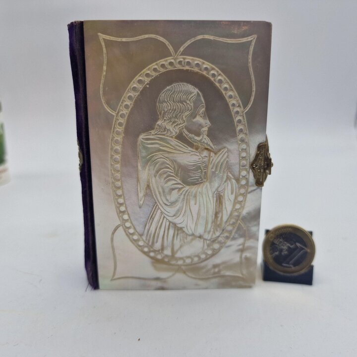 Missal Antigo em Madrepérola Novísimo Diamante Divino Séc. XIX