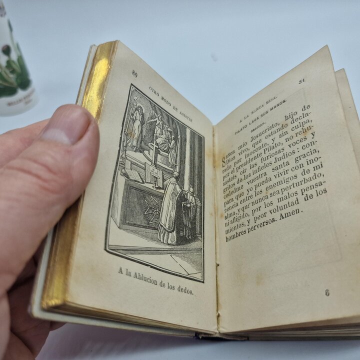 Missal Antigo em Madrepérola Novísimo Diamante Divino Séc. XIX