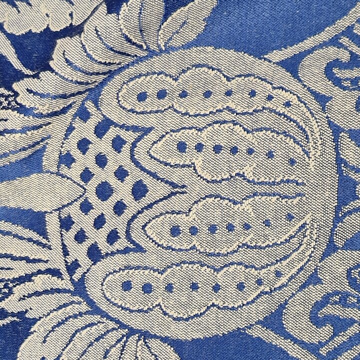 Tela Jacquard de Algodón Vintage España mediados S. XX 160 cm Ancho