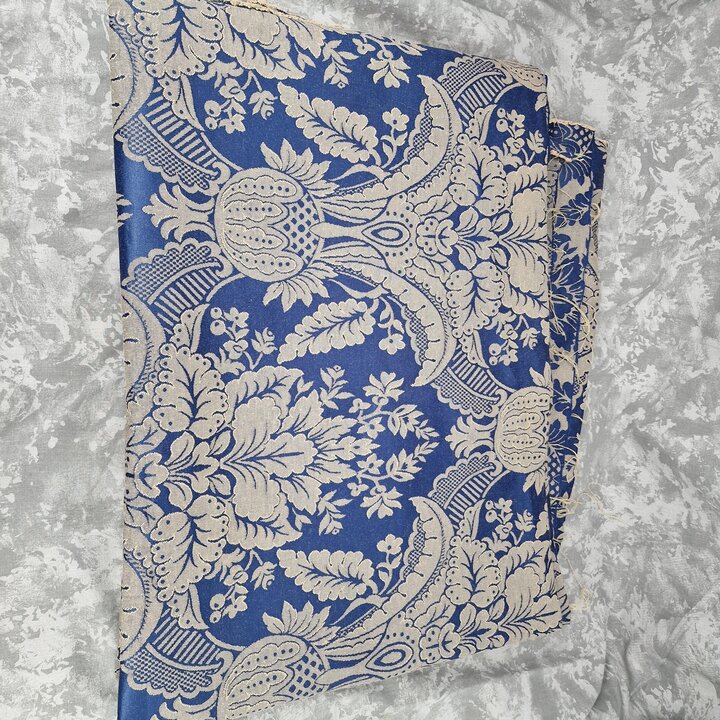 Tecido Jacquard de Algodão Vintage Espanha meados S. XX 160 cm Largura