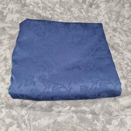 Tela de Damasco Floral Vintage España 280x480 cm - Satén Azul
