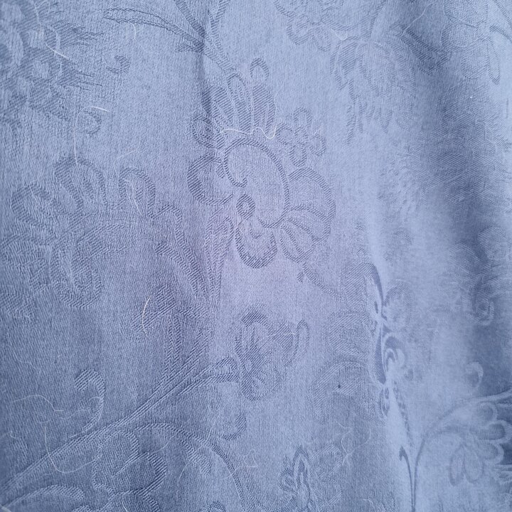 Tessuto Damascato Floreale Spagnolo Vintage 280x480 cm - Blu
