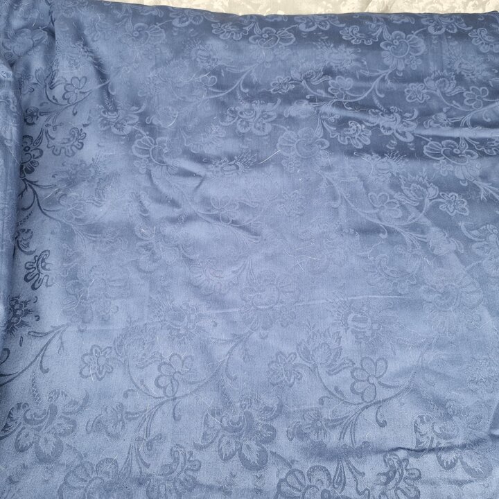 Tessuto Damascato Floreale Spagnolo Vintage 280x480 cm - Blu