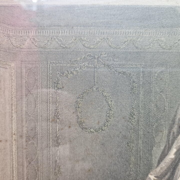 Antique French Engraving Le Boudoir Pierre Maleuvre after Sigmund Freudenberger, Framed Rococo Print under Glass 1774, Cabinet D