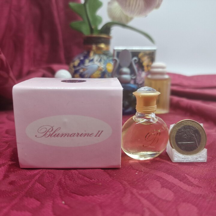 Set of 4 Vintage Miniature Perfumes Giorgio Armani Gio and Blumarine Blu, Blumarine II, Blumarine 1988, Collectible Perfume Bott