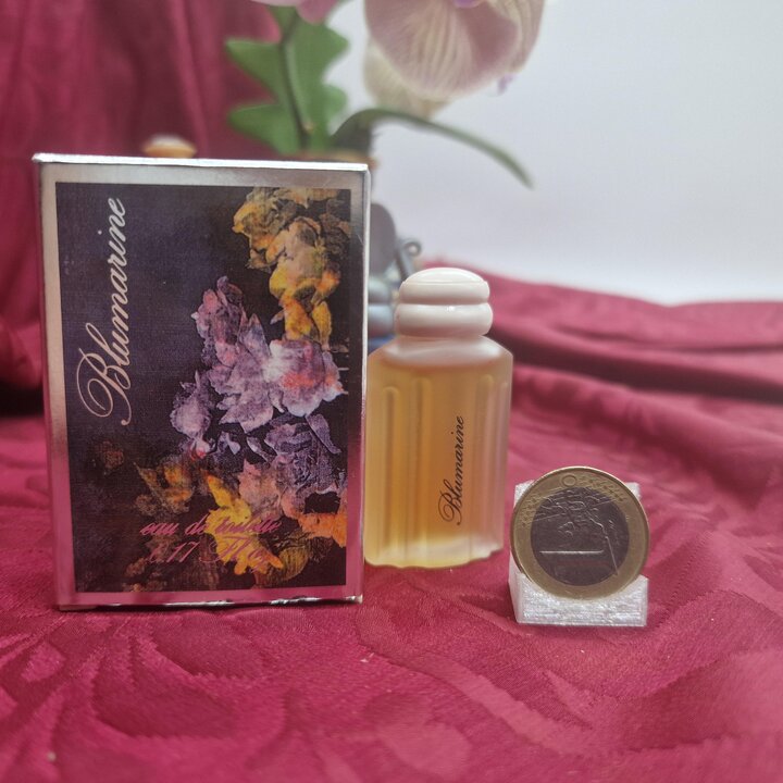 Lotto di 4 Profumi in Miniatura Giorgio Armani Gio e Blumarine Blu, Blumarine II, Blumarine 1988, Flaconi Mignon da Collezione V