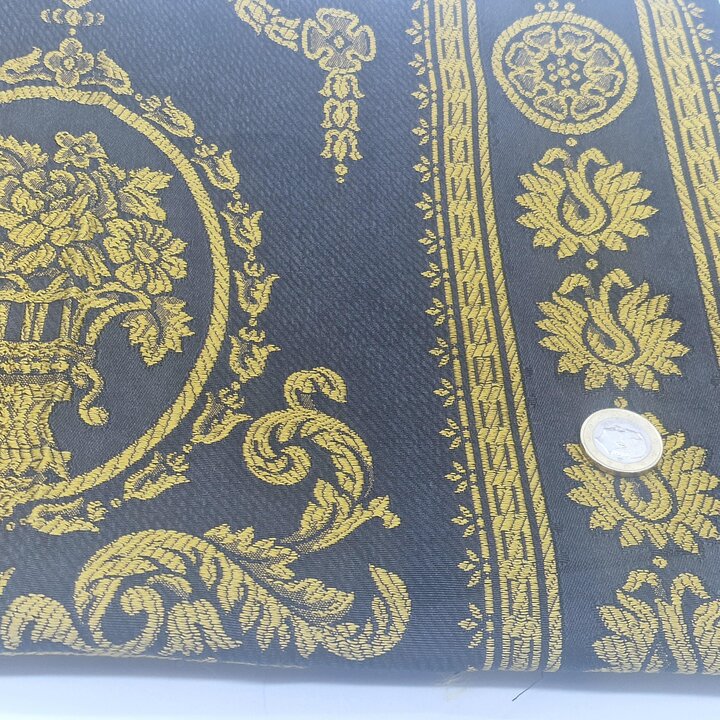 Fragmento de Tecido Antigo de Valência Seda e Algodão, Início do Século XX para Estofamento, 130 x 80 cm