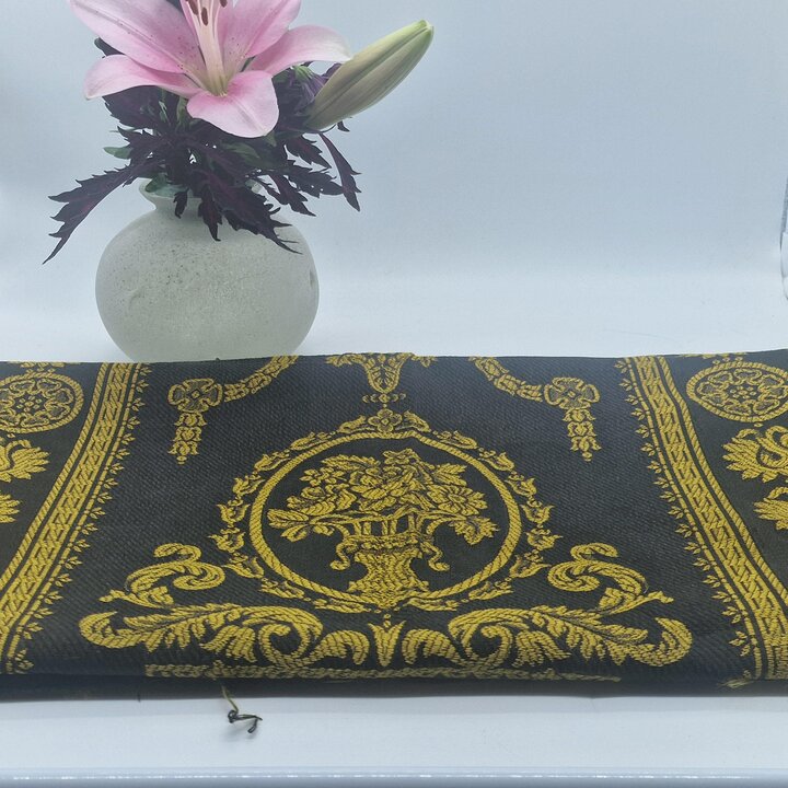 Fragmento de Tecido Antigo de Valência Seda e Algodão, Início do Século XX para Estofamento, 130 x 80 cm
