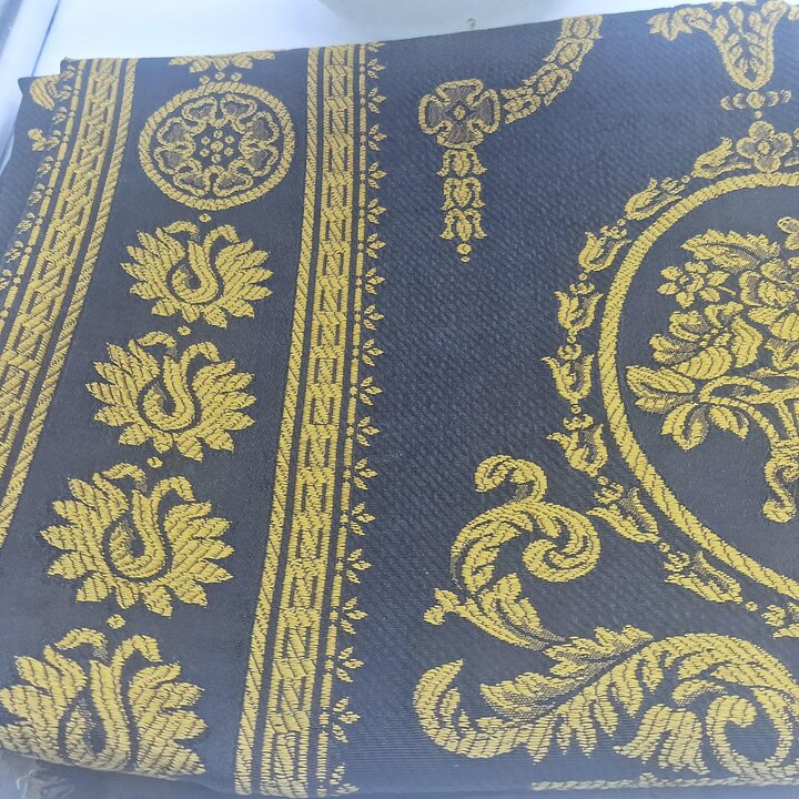 Fragmento de Tecido Antigo de Valência Seda e Algodão, Início do Século XX para Estofamento, 130 x 80 cm