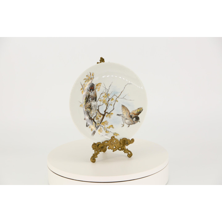 Assiette décorative AK Kaiser «Chardonnerets», série Garden Birds