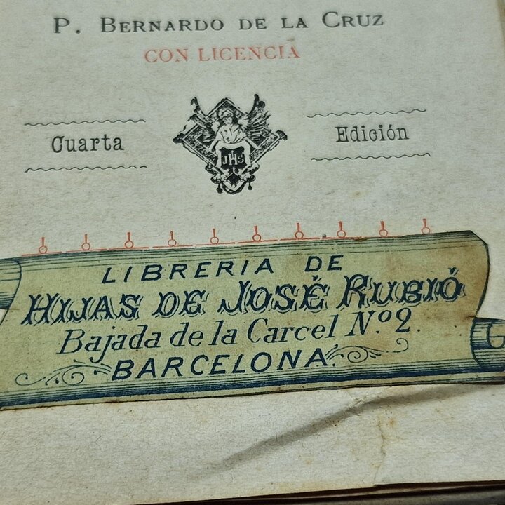 Messale Antico Pequeño Oficio del Domingo P. Bernardo de la Cruz Barcellona XIX Secolo