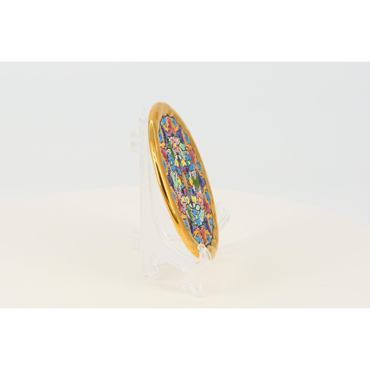Assiette Cercolon Vintage Céramique Espagnole Or 24K