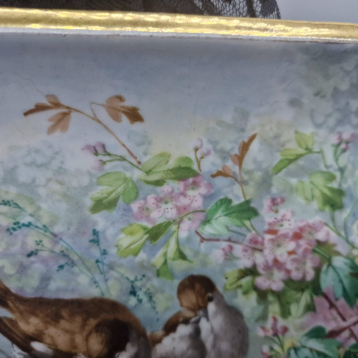 Prato decorativo de porcelana Limoges - Século XIX