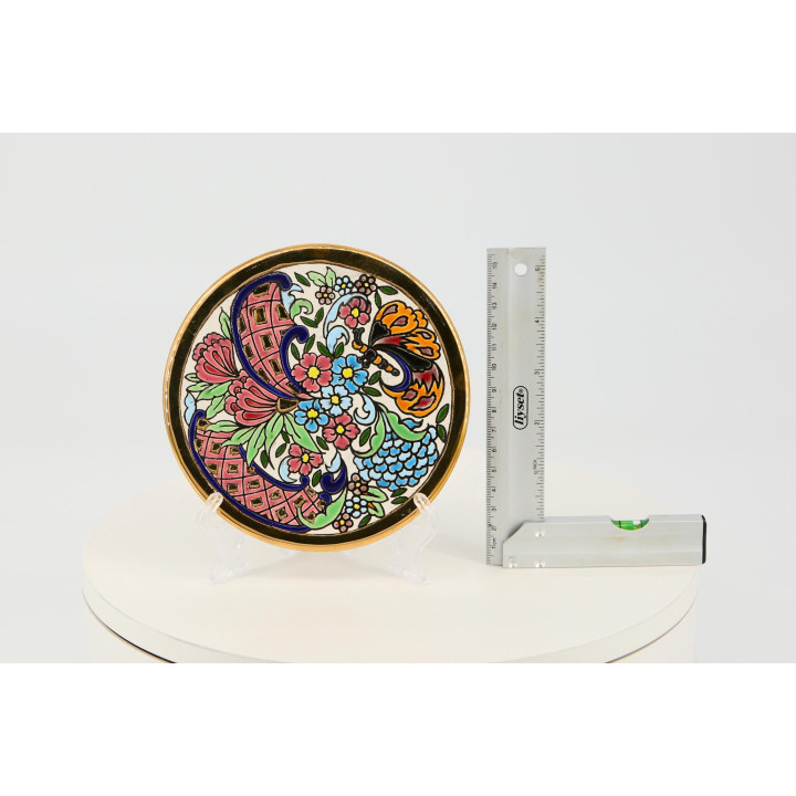 Assiette en Céramique Artecer Séville Or 24K - Années 70