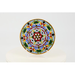 Prato de Cerâmica Sevillarte 17cm - J. Moreno Ouro 24KT