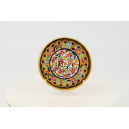 Artecer Sevilla Keramikteller 24K Gold Vintage 1970er