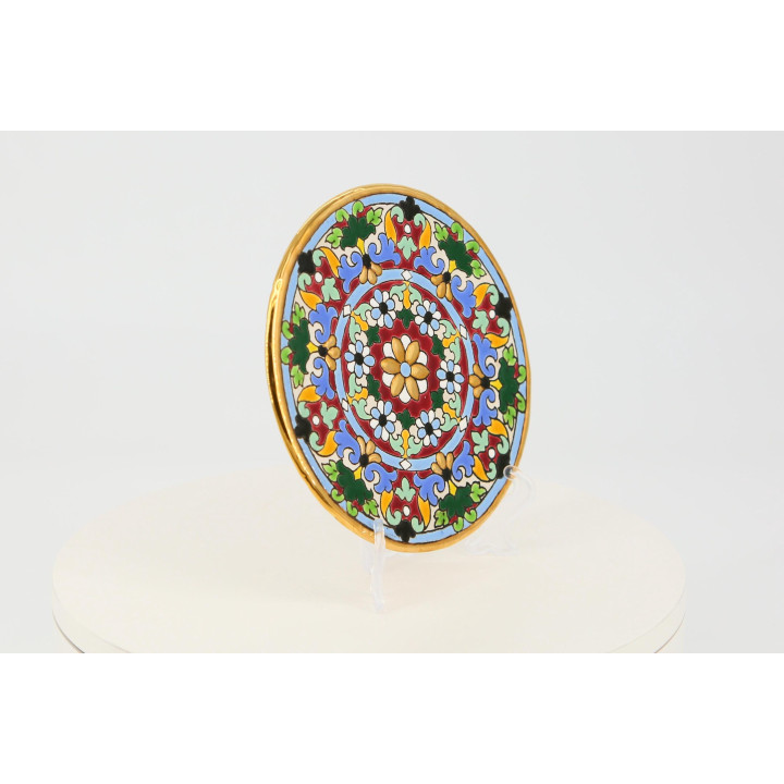 Piatto in ceramica Sevillarte 17cm - J. Moreno Oro 24KT