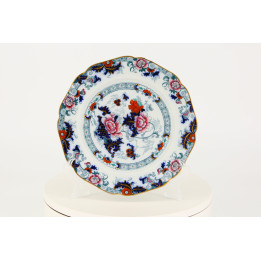 Prato de Porcelana Cauldon Imari - Século XIX