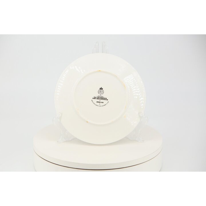 Talerz Pamiątkowy Royal Worcester Millennium 2000 AD Bone China