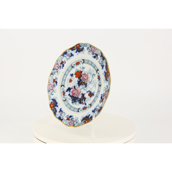 Plato de Porcelana Cauldon Imari Siglo XIX