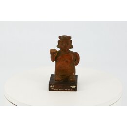 Replika Prekolumbijskiej Statuetki Nayarit Solac Thiomucase, Antropomorficzna Figurka Ceramiczna, Gabinetowa Dekoracja Vintage 1