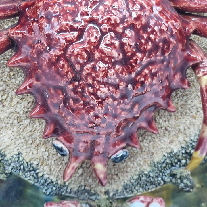 Álvaro José Portuguese Ceramic Crab Plate 1970s