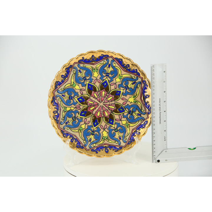 Prato decorativo de cerâmica espanhola anos 70