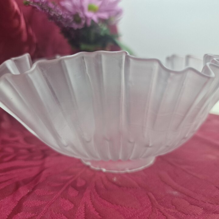 Tulipa de Candeeiro em Vidro de Uranio Branco, Cupula de Cristal Art Nouveau, Reposicao para Candeeiro de Mesa, Aplique de Pared
