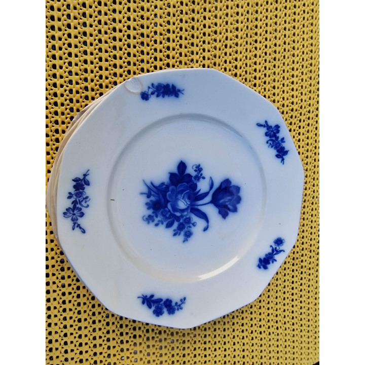 6 Assiettes Villeroy & Boch Mettlach ASIA 1900-1909