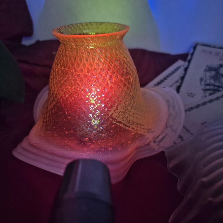 Cupula de Vidro Art Deco Abajur Globo de Reposicao Amarelo Selenio Cadmio Vidrio Opalino Ondulado para Lustre Pendente Mesa Pare
