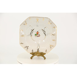 Talerz Porcelanowy Oktagonalny Vintage lata 70.