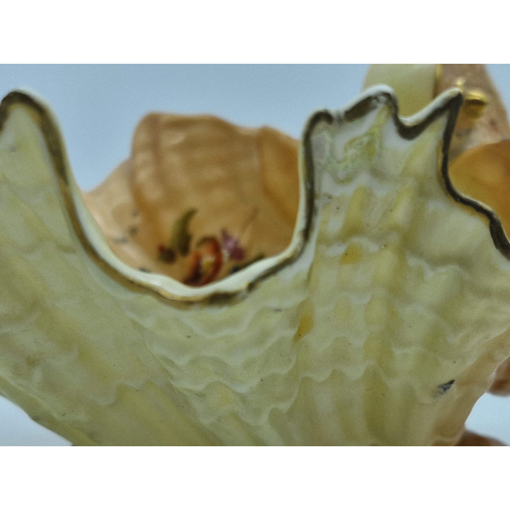 Royal Worcester Blush Ivory Schaal 1915 - Antiek Porselein