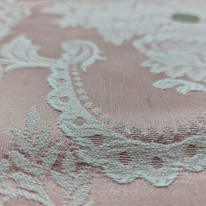Antique Silk Fabric Jacquard Damask Panel Valencia Regional Fallera Dress Textile 125x90cm 1920s Remnant