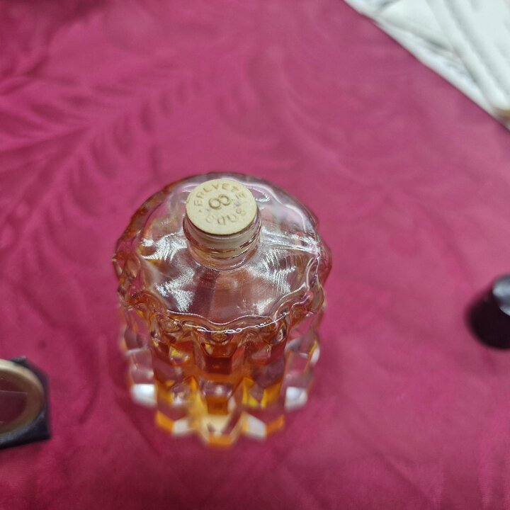 Frasco de Perfume Antiguo y Extracto Lotus de Noel Lily of the Valley, 30 ml, Cristal Art Deco, Francia hacia 1920