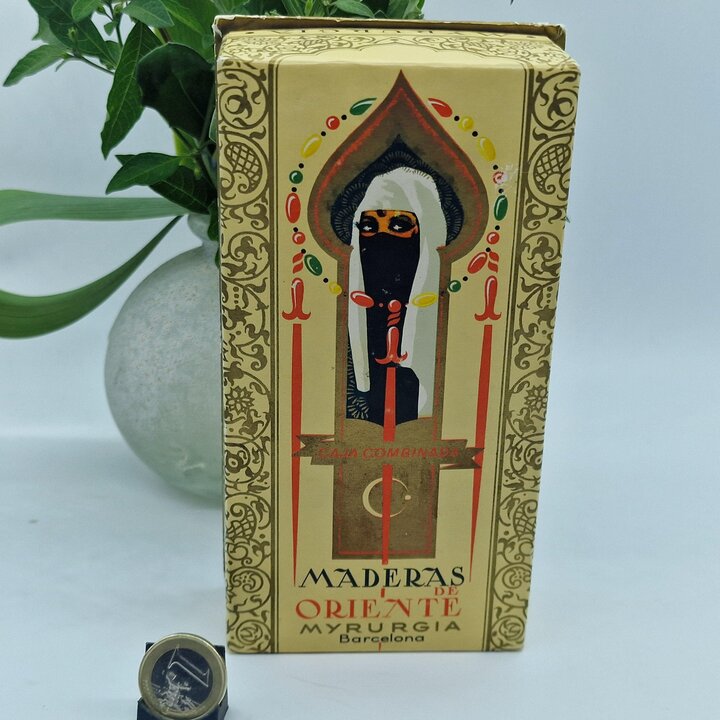 Set de Perfume y Jabones Myrurgia Maderas de Oriente - Caja Combinada Original de Barcelona, Fragancia Vintage Años 60 Coleccion