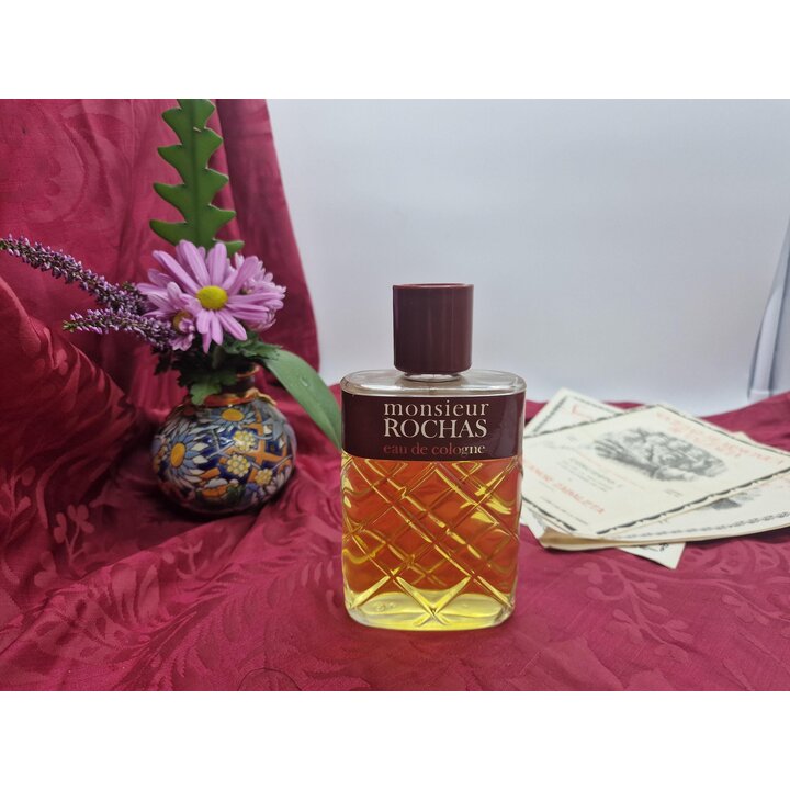 Zapach Monsieur Rochas Eau de Cologne, Vintage Perfumy Męskie Rochas Splash, Częściowe Wypełnienie 140 ml z 200 ml, Formuła z 19