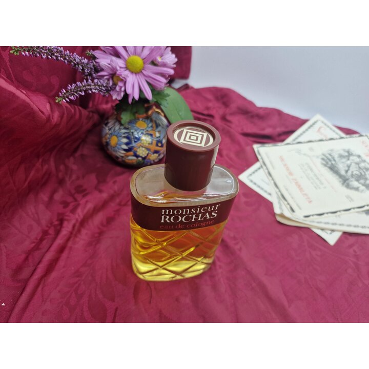 Zapach Monsieur Rochas Eau de Cologne, Vintage Perfumy Męskie Rochas Splash, Częściowe Wypełnienie 140 ml z 200 ml, Formuła z 19