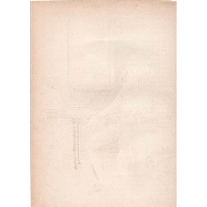 Antique Chromolithograph Portrait of Robespierre by Bielsa, Felipe Gonzalez Rojas Madrid circa 1890, 19th Century Library Cabine