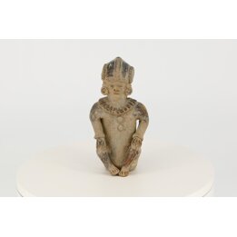 Statuetta Stile Precolombiano Ecuador Replica Ceramica Vintage Decoro Etnico 17cm