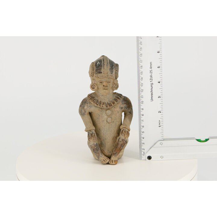 先コロンブス期様式フィギュア エクアドル レプリカ ヴィンテージ 陶器 民族装飾 17cm