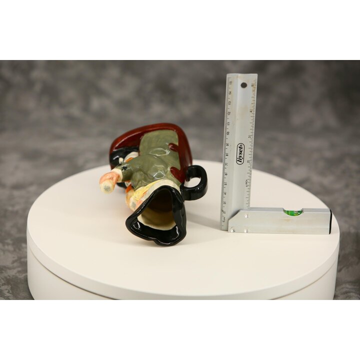 ロイヤルドルトン ハピージョン トビージャグ - 英国製ヴィンテージ陶器キャラクターピッチャー、ミッドセンチュリーコレクターマグ、13.5cm