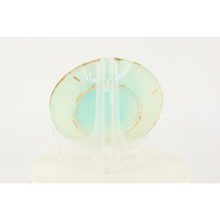 Piatto in Ceramica Maiolica Vintage - Design Botanico Anni '70