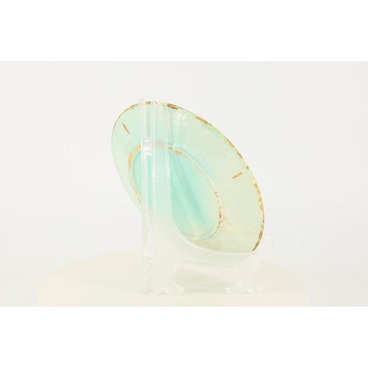 Piatto in Ceramica Maiolica Vintage - Design Botanico Anni '70