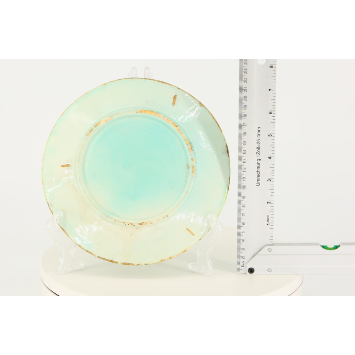 Talerz Ceramiczny Majolika Vintage - Wzór Botaniczny lata 70.