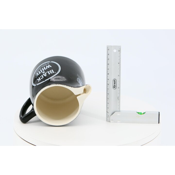 Black & White ウイスキー 水差し ピッチャー, 英国製 アーサーウッド 陶器 デキャンタ, 1930年代 パブバー 収集品, 550ml