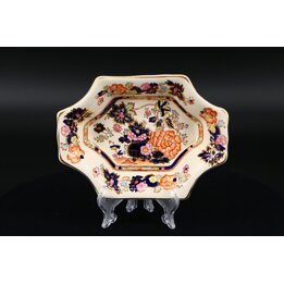 Plato Pequeno Masons Patent Ironstone, Patron Mandarin Chinoiserie, Ceramica Inglesa Vintage 1970, Coleccionismo 17cm