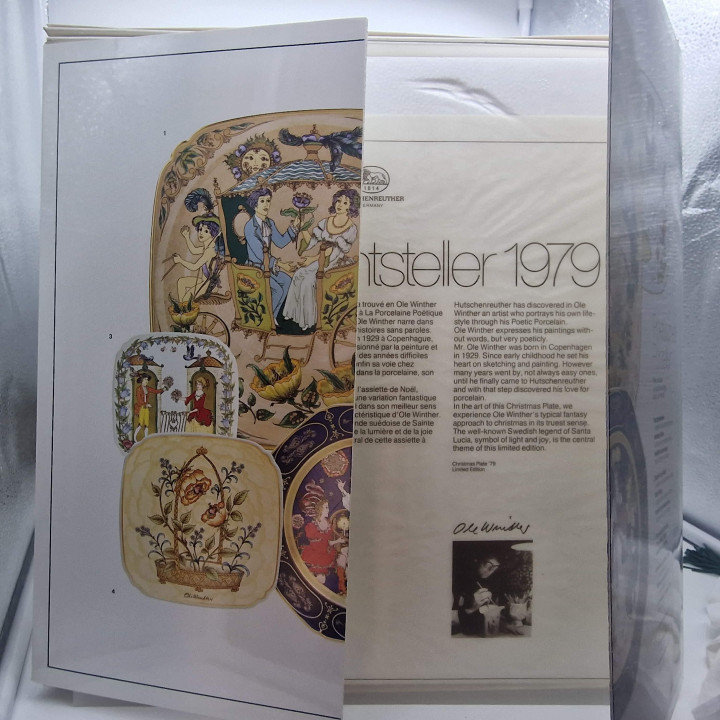 Piatti di Natale Vintage Hutschenreuther Ole Winther - Porcellana Fine Edizione Limitata (Prezzo per Unità)