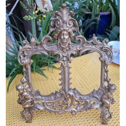 Antique Bronze Double Table Frame - Neo-Rococo Style - c. 1920