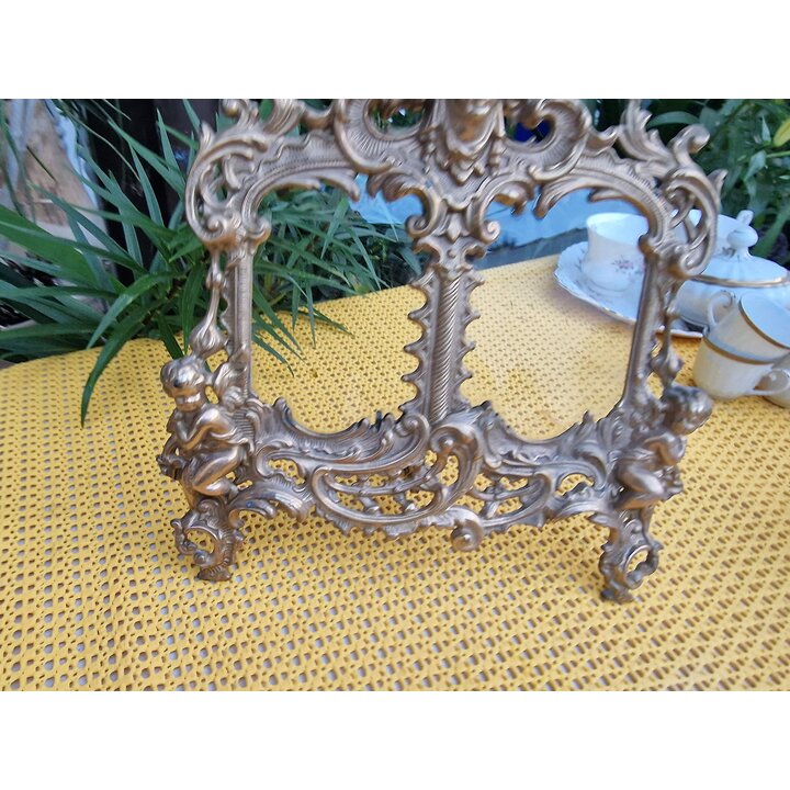 Moldura Dupla Antiga em Bronze - Estilo Neo-Rococó - c. 1920