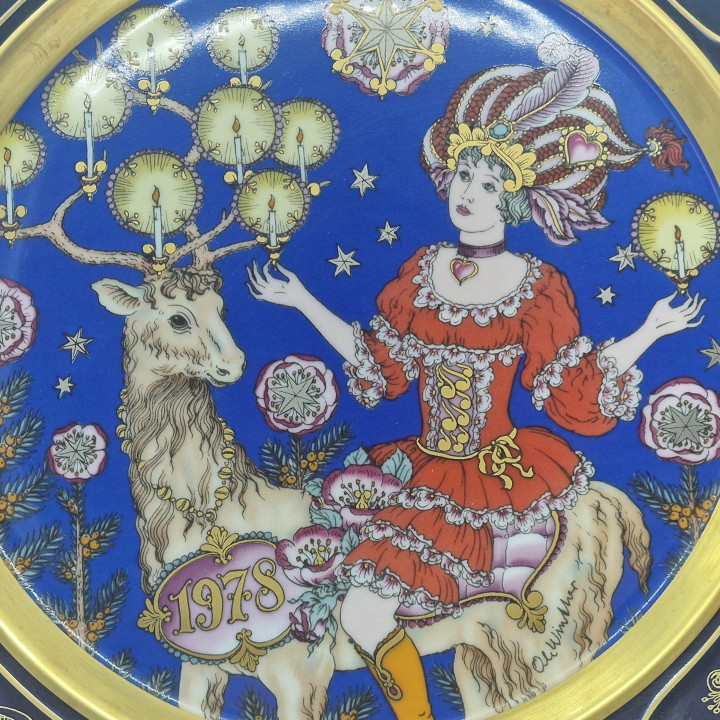 Wegańskie Talerze Świąteczne Hutschenreuther Ole Winther - Limitowana Edycja Porcelany Szlachetnej (Cena za Sztukę)
